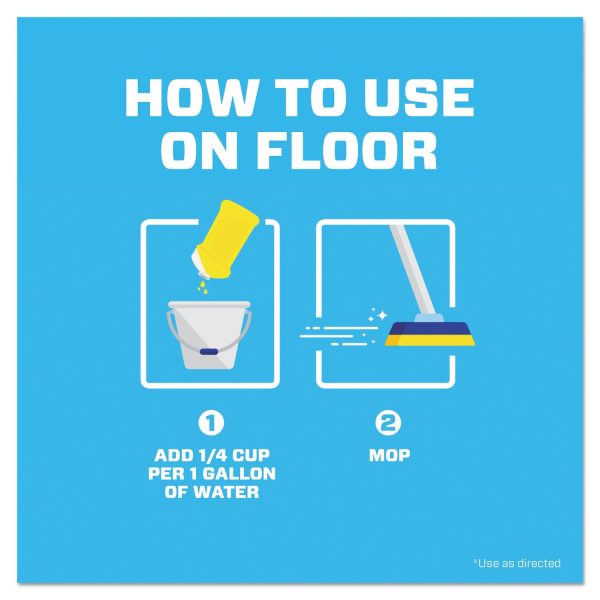 Multipurpose Cleaning Solution with Febreze, 128 oz Bottle, Meadows and Rain Scent For Sale - Image 4