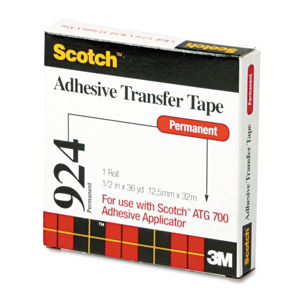 ATG Adhesive Transfer Tape, Permanent, Holds Up to 0.5 lbs, 0.5  x 36 yds, Clear on Sale