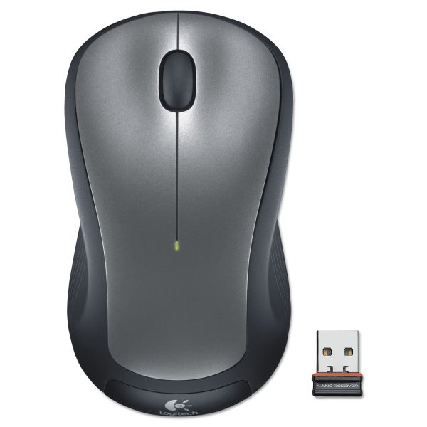 M310 Wireless Mouse, 2.4 GHz Frequency 30 ft Wireless Range, Left Right Hand Use, Silver Black Sale - Image 2