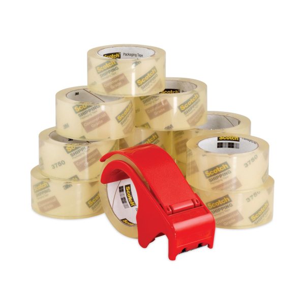 3750 Commercial Grade Packaging Tape with DP300 Dispenser, 3  Core, 1.88  x 54.6 yds, Clear, 12 Pack Hot on Sale - Image 5