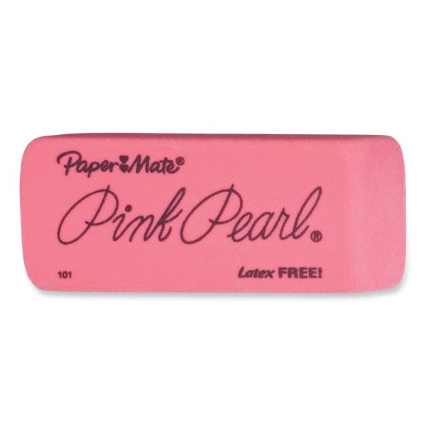 Pink Pearl Eraser, For Pencil Marks, Rectangular Block, Large, Pink, 12 Box on Sale - Image 2