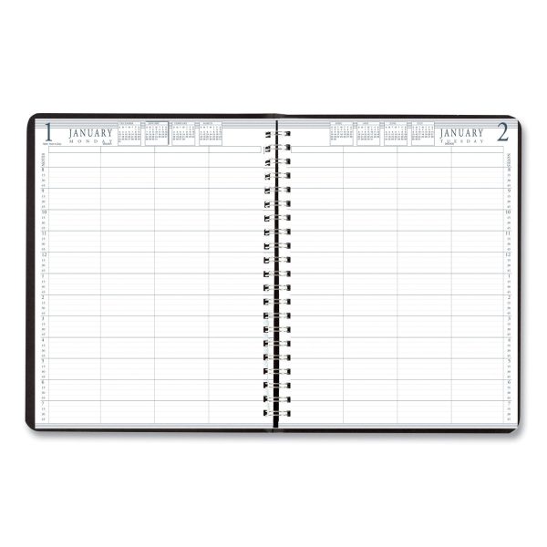 Four-Person Group Practice Daily Appointment Book, 11 x 8.5, Black Cover, 12-Month (Jan to Dec): 2024 Online now - Image 2