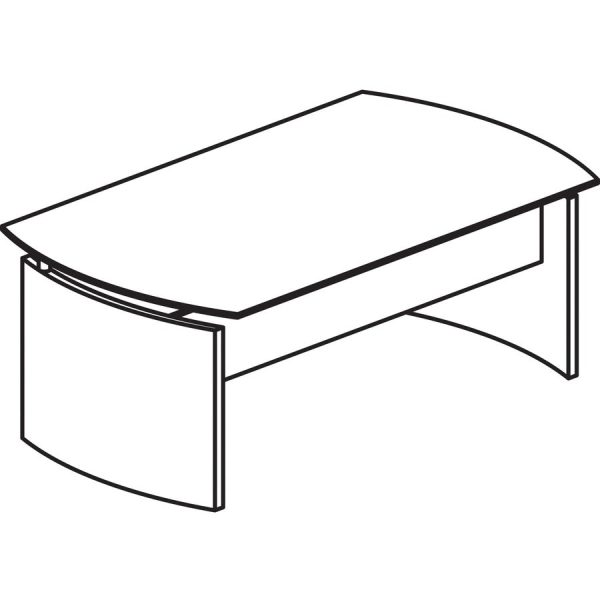 Mayline Desk Base - 1  x 29.7  x 1  x 26  - Beveled Edge - Finish: Gray Steel Laminate - Water Resistant, Stain Resistant, Abrasion Resistant, Durable, Modesty Panel, Leveling Glide Cheap - Image 3