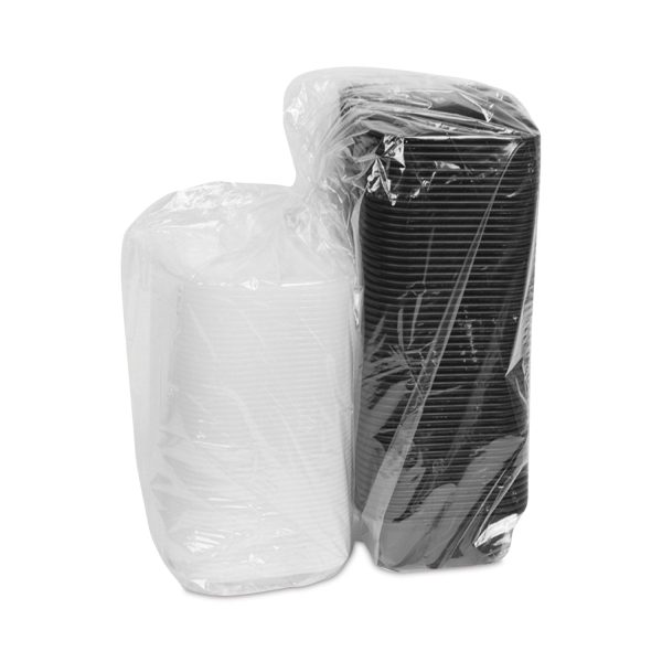 Newspring VERSAtainer Microwavable Containers, 12 oz, 4.5 x 5.5 x 1.75, Black Clear, Plastic, 150 Carton For Cheap - Image 3