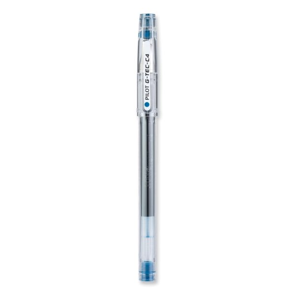 G-TEC-C Ultra Gel Pen, Stick, Extra-Fine 0.4 mm, Blue Ink, Clear Blue Barrel, Dozen Cheap - Image 2