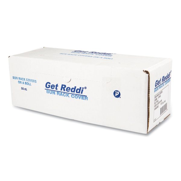 Bun Rack and Pan Cover, 52 x 80, 1-Rack, 15 Micron, Clear, 50 Carton Supply - Image 2